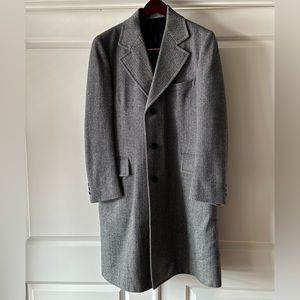 Vintage Herringbone Overcoat